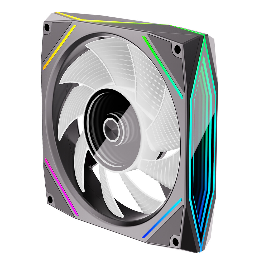 2X COOLMOON Computer Case Fan ARGB Async Silent PC CPU LED RGB Cooling Fan 120mm