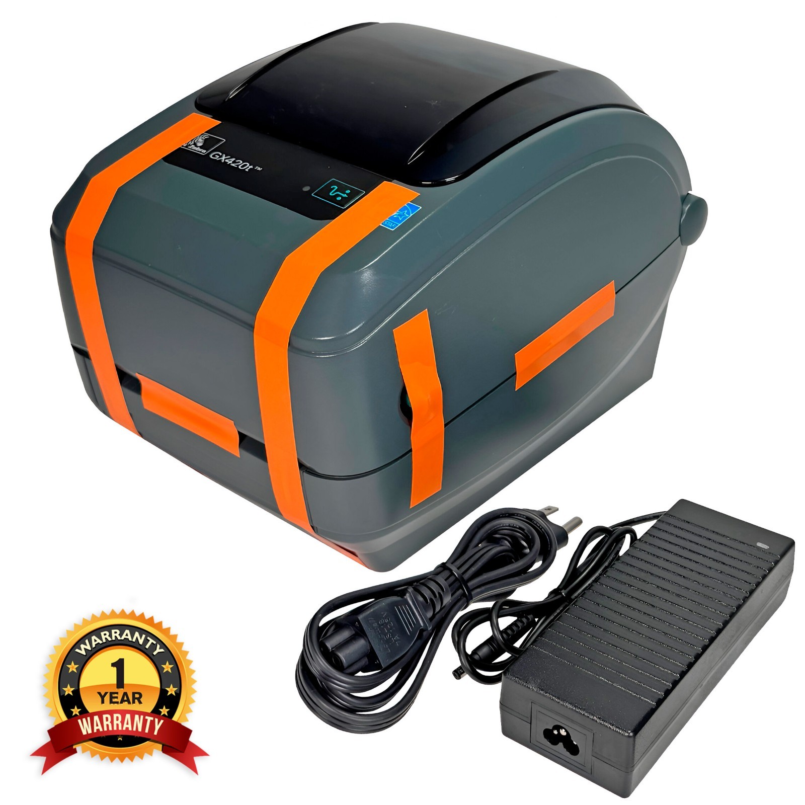 Zebra GX420T Thermal Transfer Barcode Label Printer USB Serial 1 YR WARRANTY