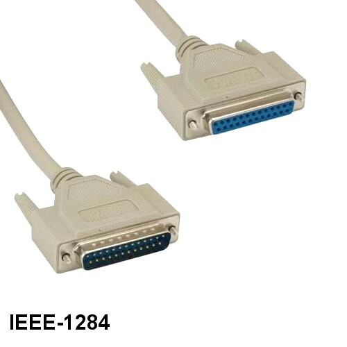 KNTK 10' IEEE-1284 DB25 Extension Cable Bi-Directional Cable Parallel Printer