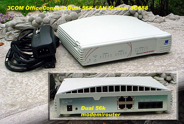 3COM Office Connect Dual 56k LAN Modem 3c888