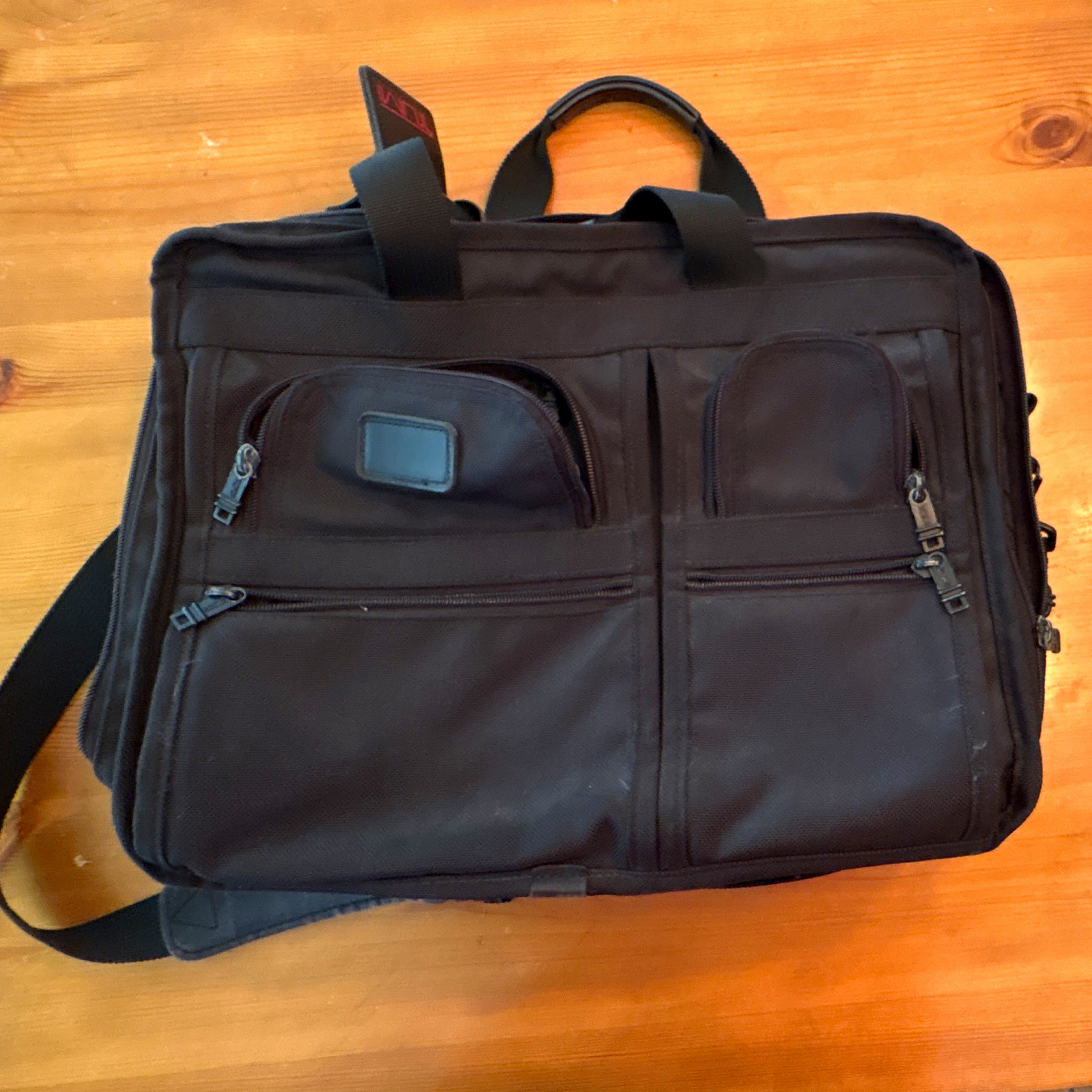 Tumi 2674D3 Black Ballistic Nylon 15" Laptop Briefcase Padded Partitions