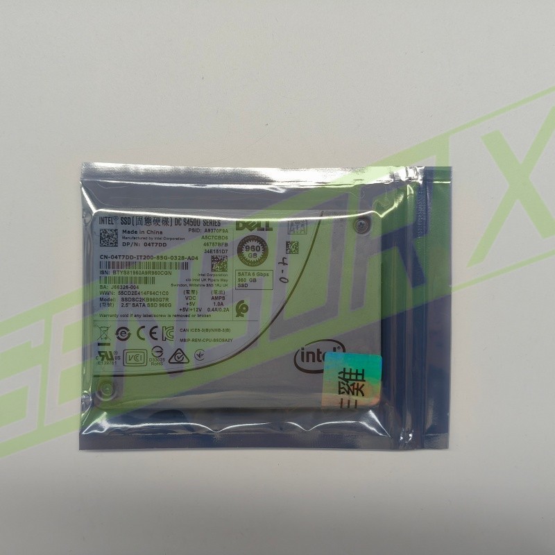 DELL INTEL DC S4500 960GB SATA 6G 2.5'' SSD SSDSC2KB960G7R 04T7DD 4T7DD~