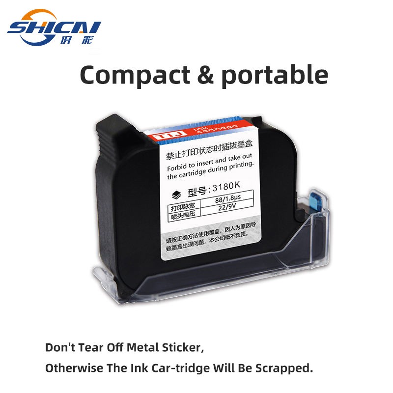 3pcs Ink Cartridges for 12.7mm Handheld Inkjet Coder Date Code