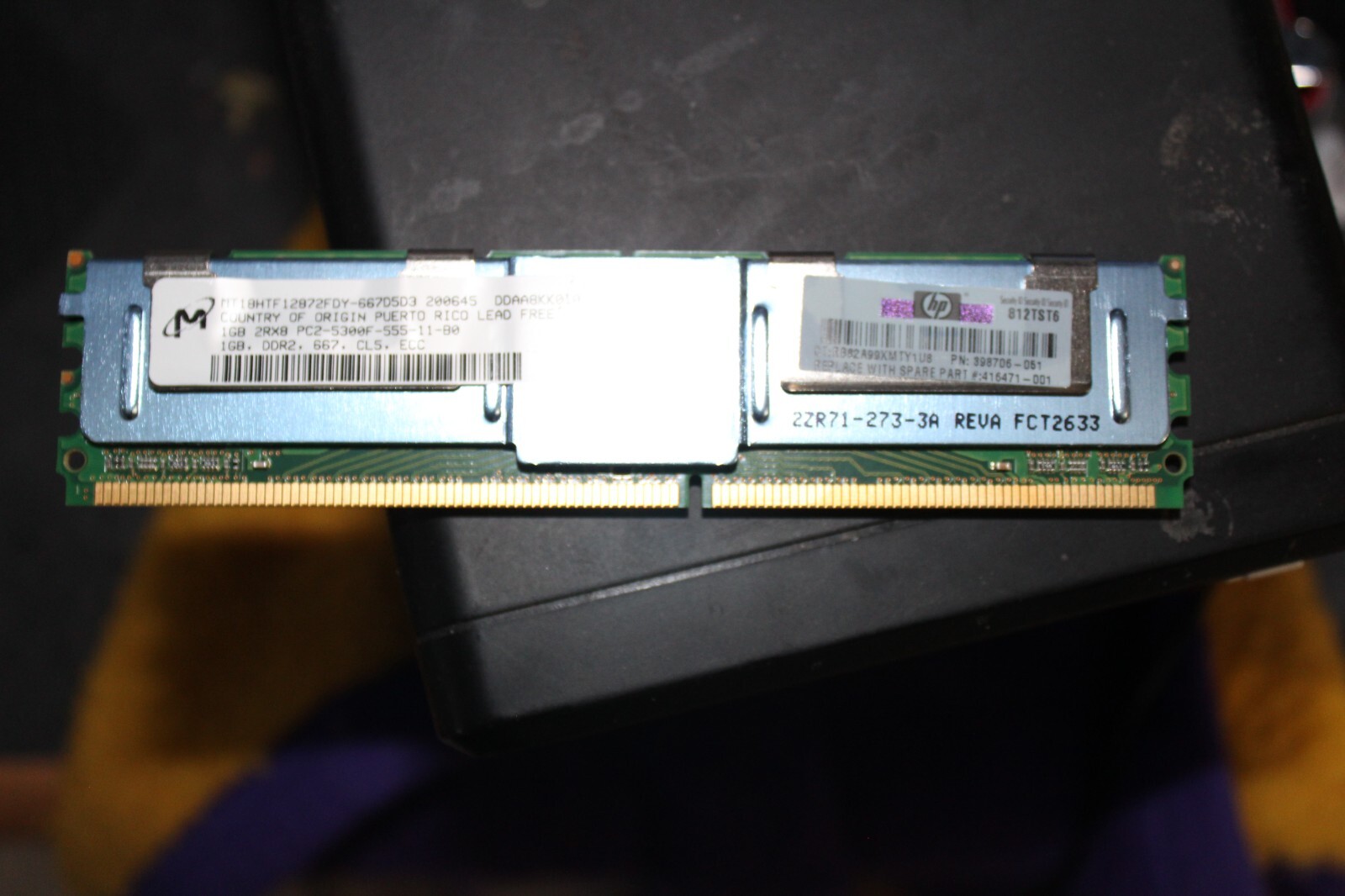 Micron 1GB 2Rx8 PC205300F DDR2-667 FB-DIMM ECC Server RAM
