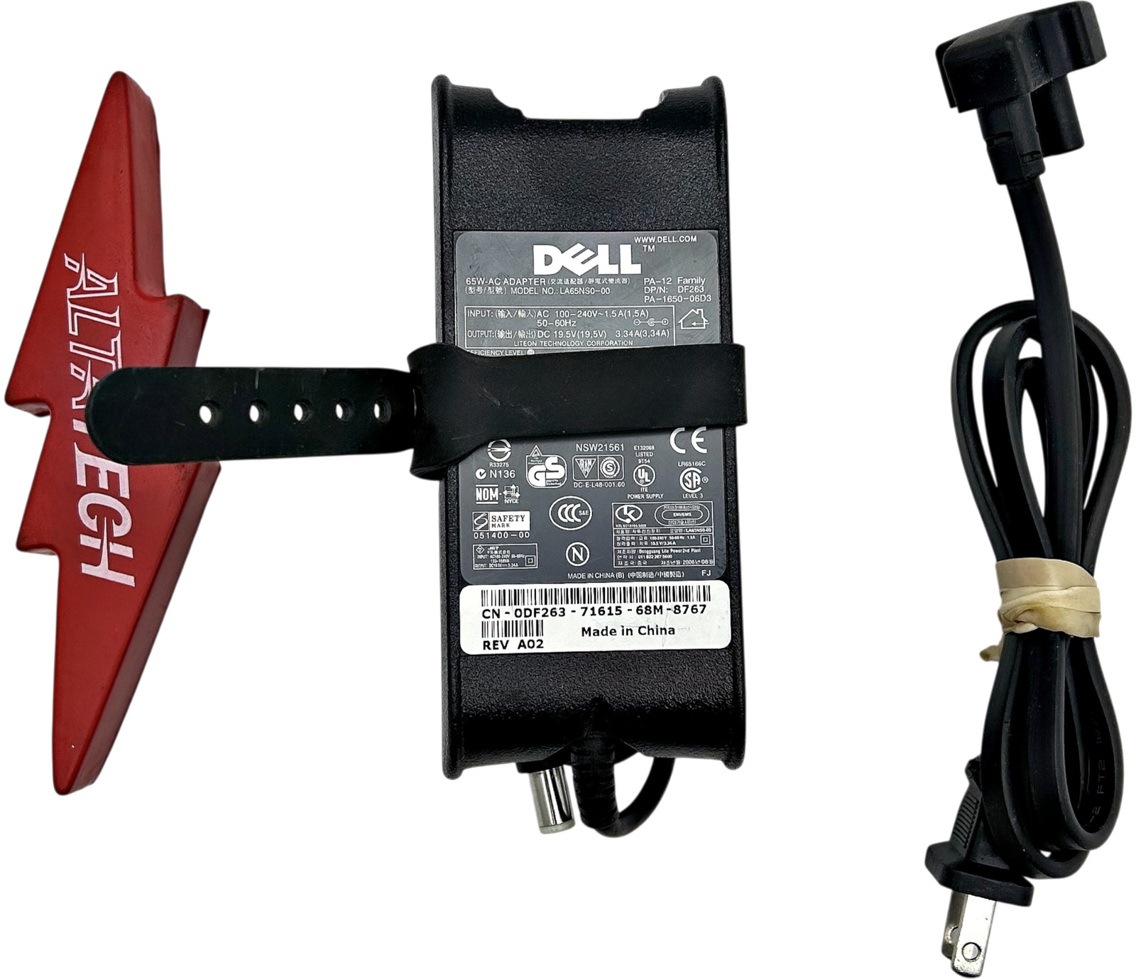 Dell DF263 65W AC ADAPTER 19.5V 3.34A PA-12 OS
