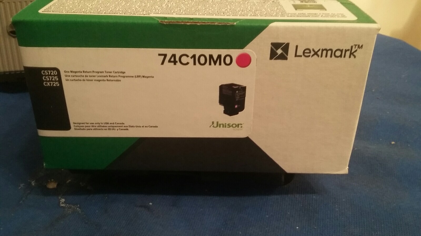 Lexmark 70C10M0 Magenta Return Program Toner New In Box Genuine