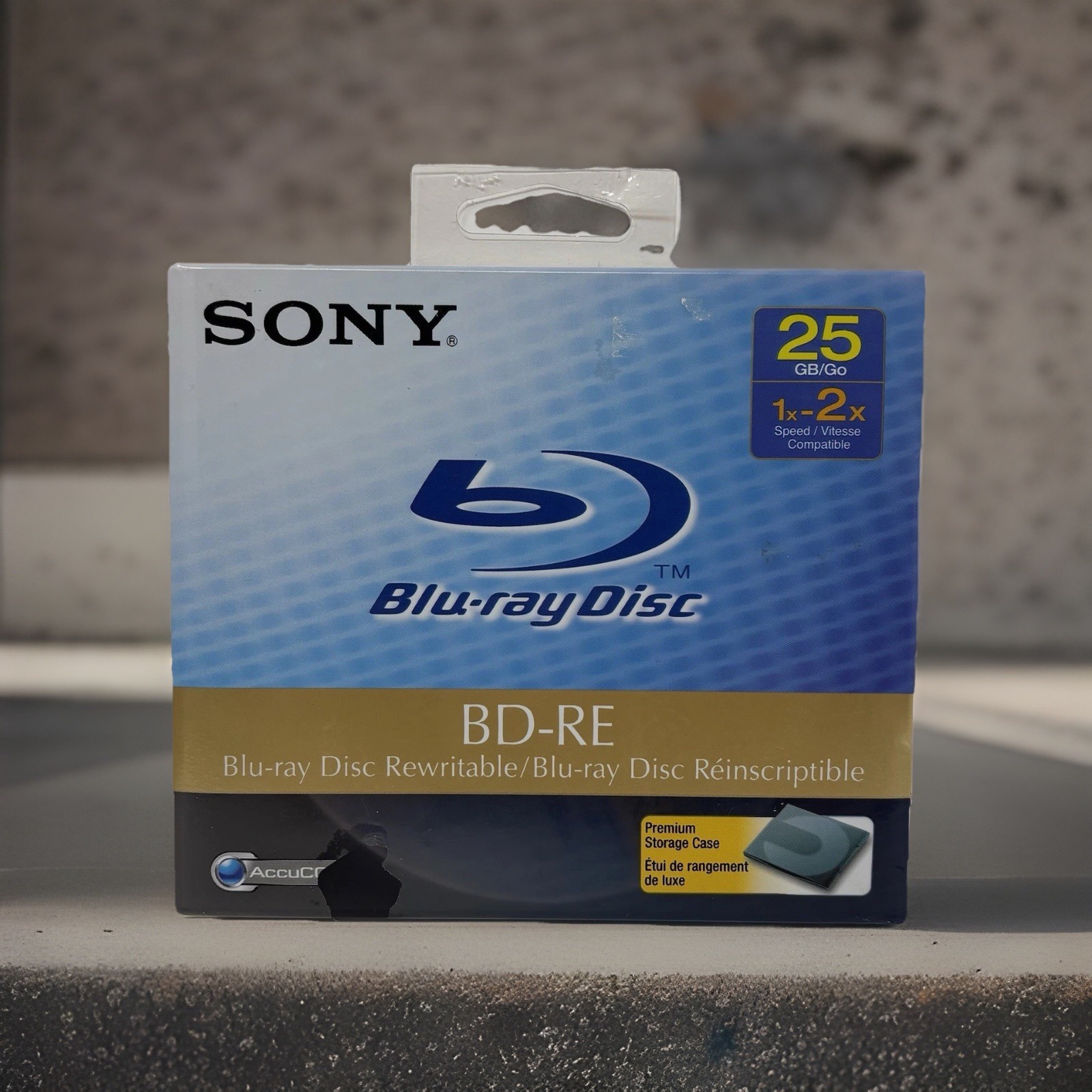 Sony Full HD 1080 Recordable/Rewritable BD-RE Blu-Ray Disc 25GB 1x-2x New SEALED