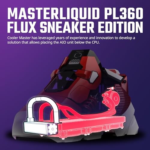 COOLER MASTER SNEAKER-X MINI-ITX PC CASE BUNDLE – INCLUDES 360MM AIO -  RED