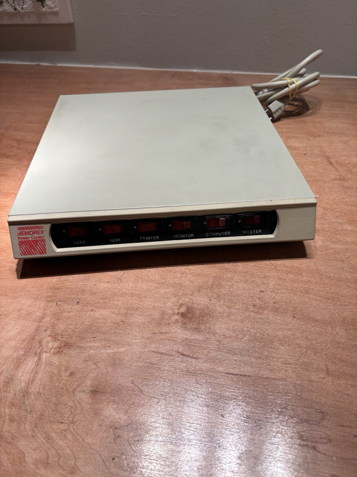 Vintage Memorex Power Center TVSS1449 PC-006 Outlet Surge Protector