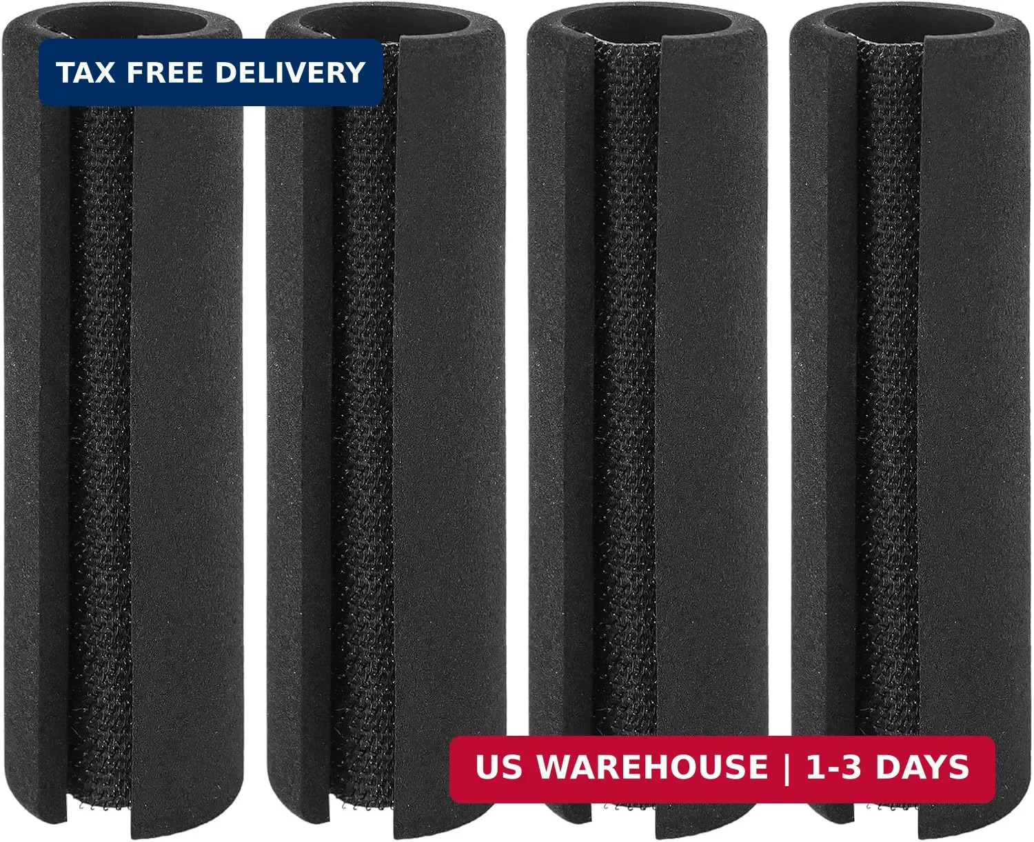 4 Pcs Universal Foam Handle Cover with Hook and Loop Straps,4.25 Inch Soft Buffe