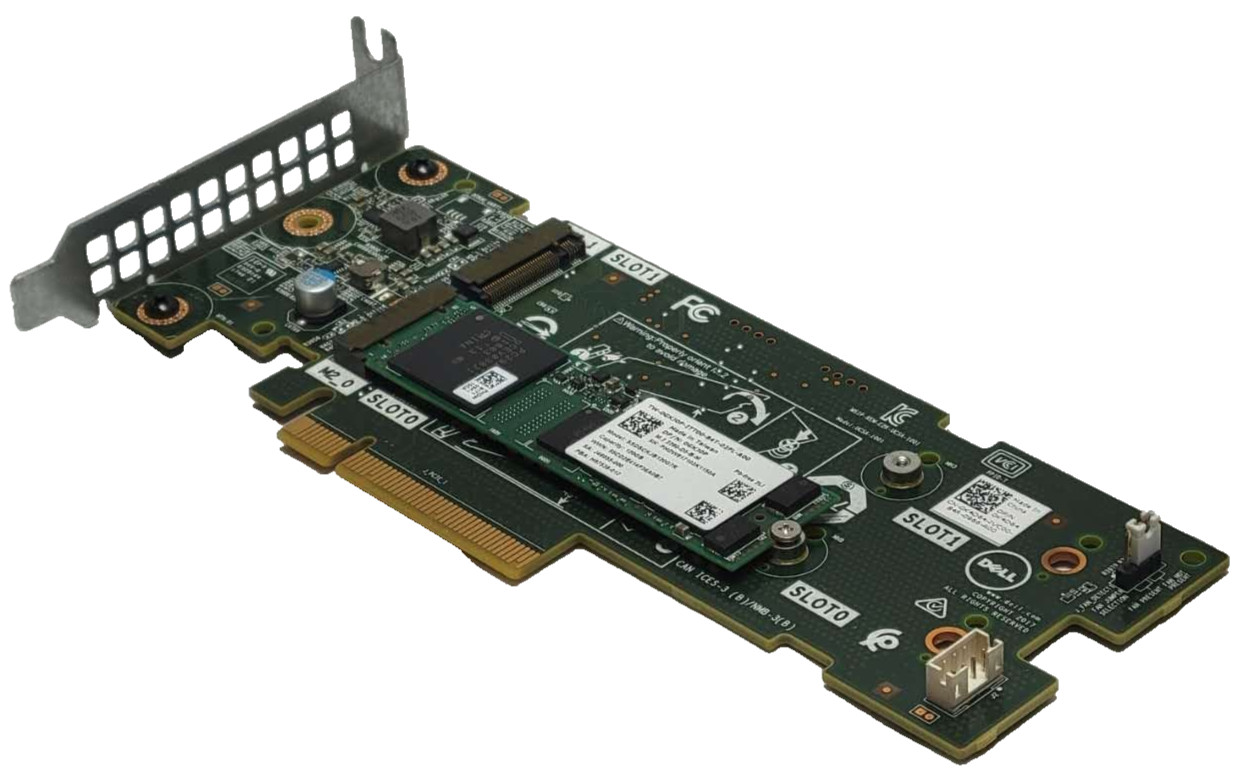 Dell  M.2 Boss Card Storage Controller W/ 1x 120GB M.2 SATA SSD GKJ0P Low Pro