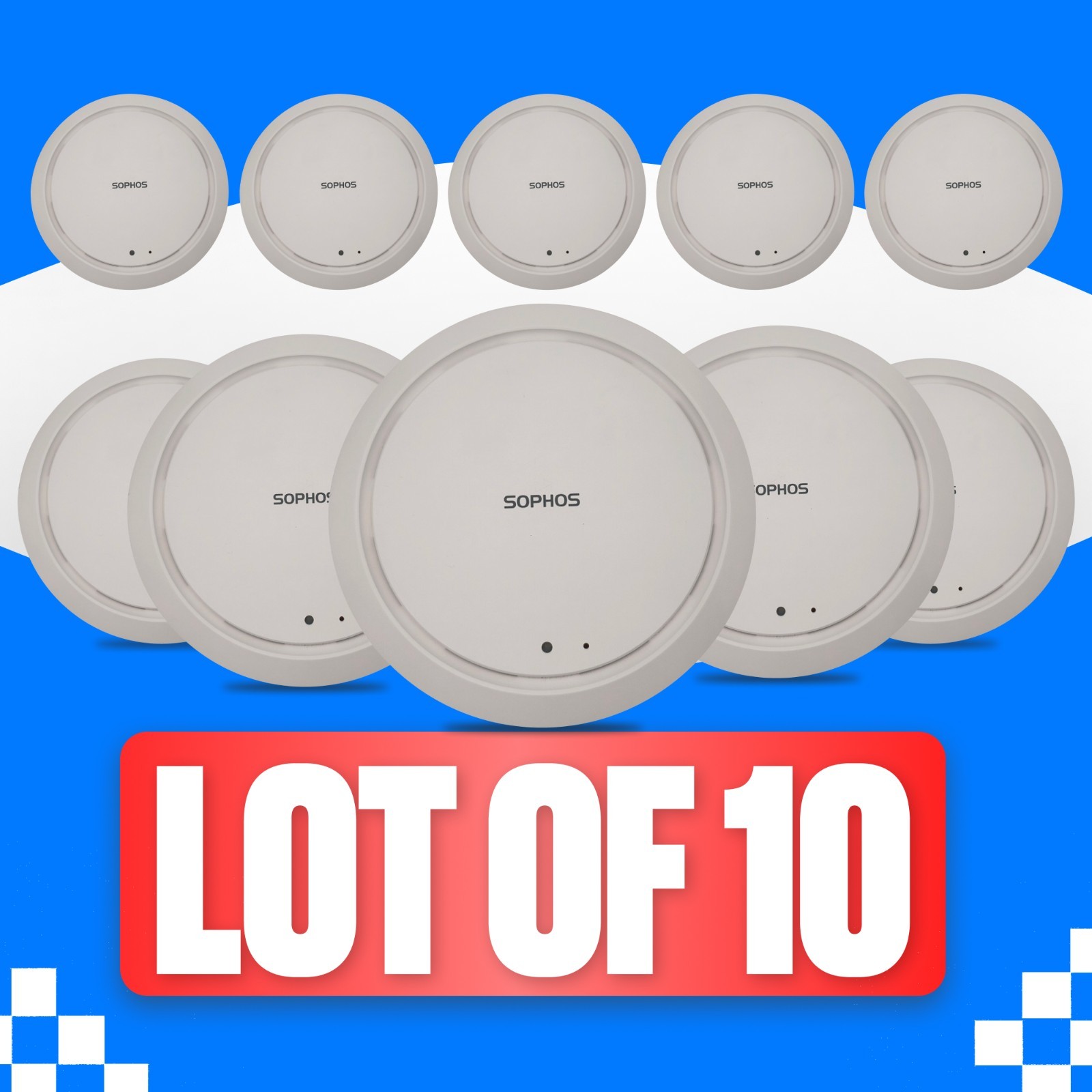 SOPHOS AP 55C 802.11 INDOOR WI-FI DUAL BAND PoE WIRELESS LOT OF 10 ACCESS POINT