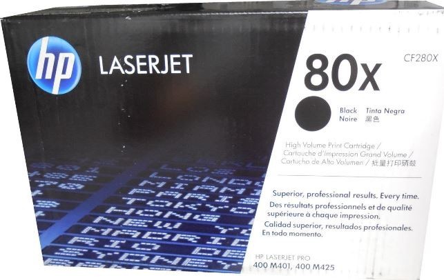 NEW Genuine HP CF280X Toner Cartridge 80X Black Box OPEN BOX -- UNUSED