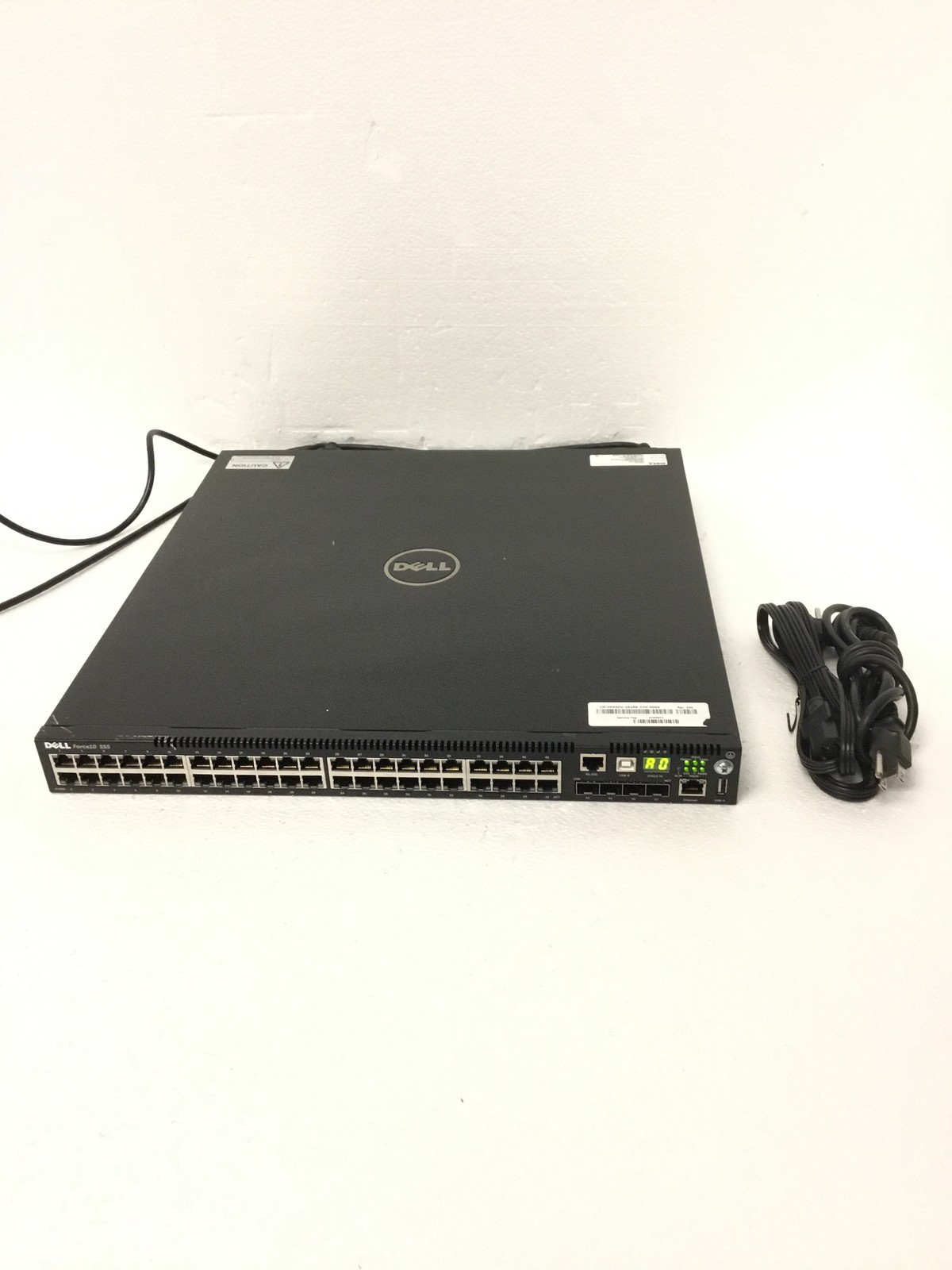 Dell Force10 S55T 44-Port Gigabit Switch w/2x 10Gb S55-10GE-2S Modules 