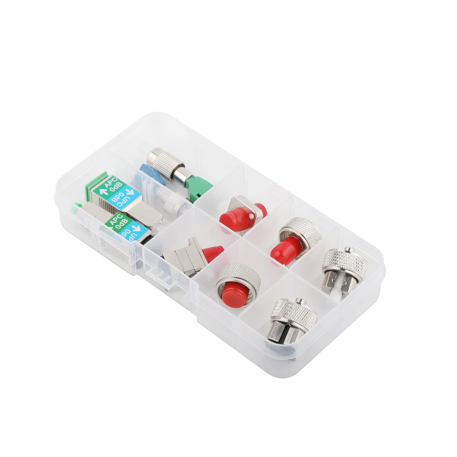 Fiber Optic Adapter Kit, OTDR Adapter SC FC ST LC Connector for OTDR Testing