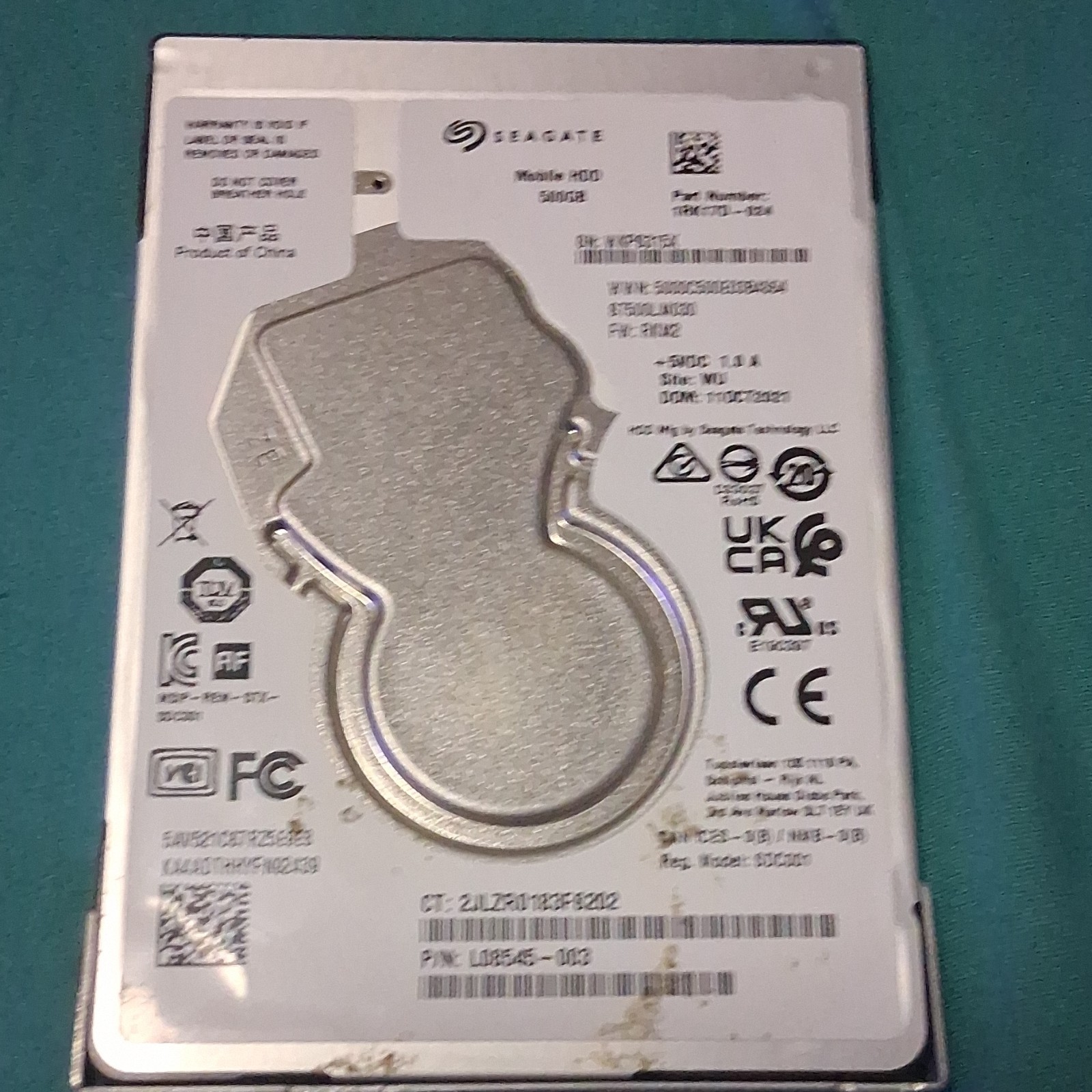 Seagate Mobile HDD 500GB 2.5" SATA 5400RPM ST500LT012-1DG142