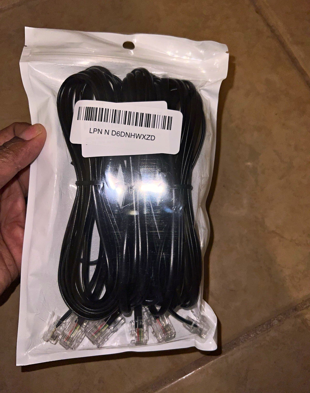 Black Flat RJ-45 to RJ-45 Ethernet Network Patch Cable Bundle