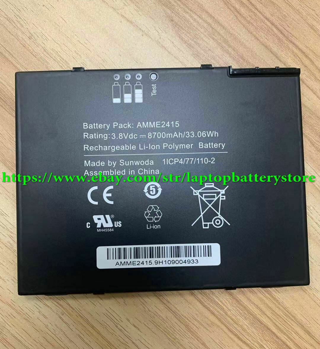 Genuine Battery AMME2415 1ICP4/77/110-2 For ZEBAR ET50 ET55 Big Tablet 