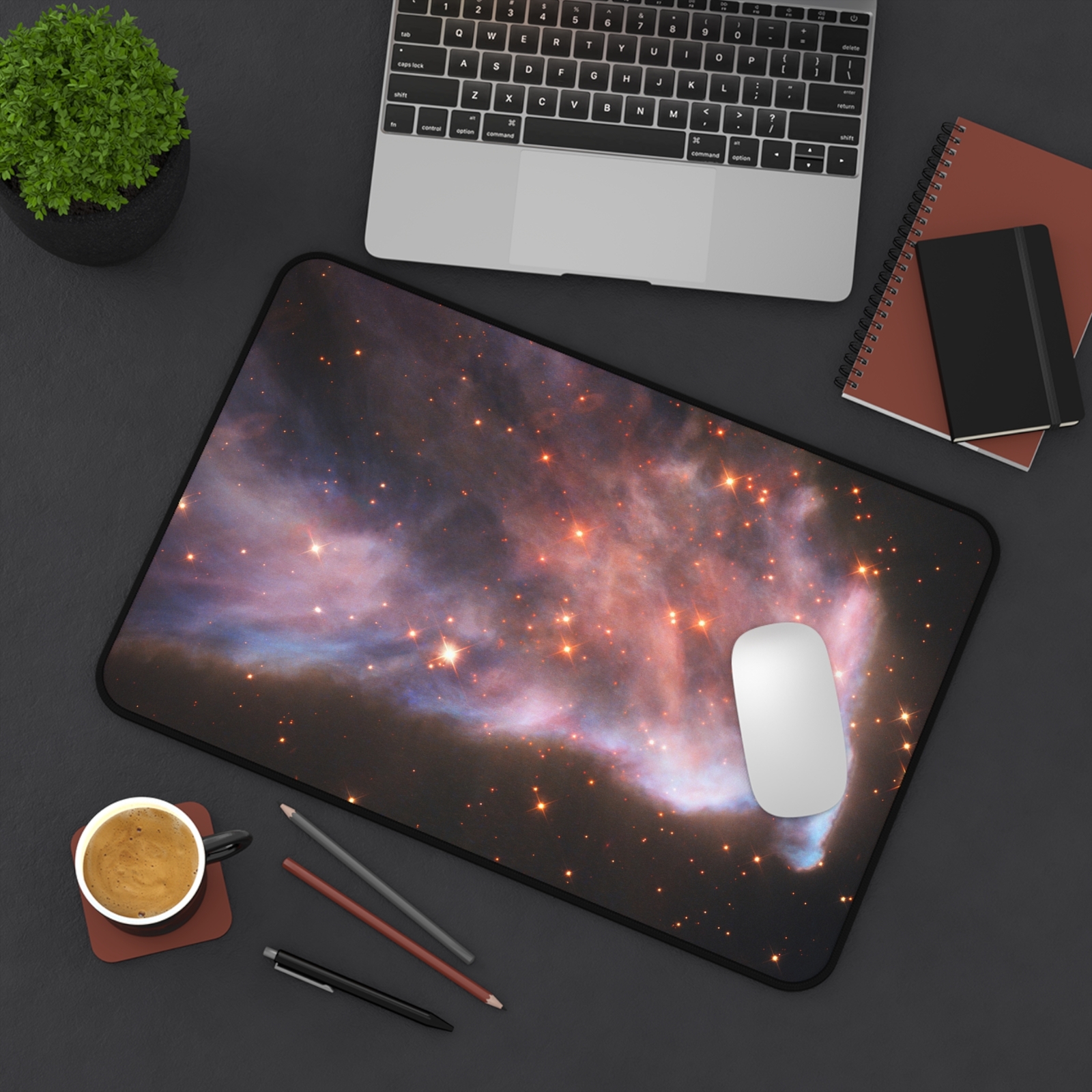 Aesthetic The Ghost Nebula Space NASA Digital Art Desk Mat Mouse Pad Large