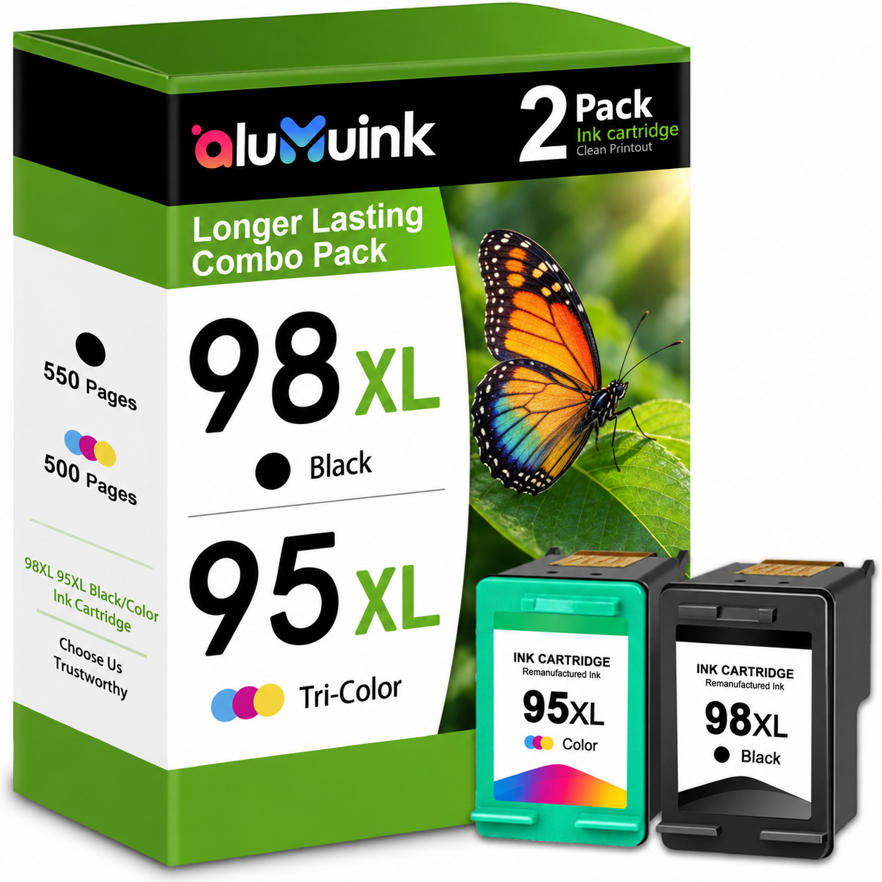 98 95 Ink Cartridge Compatible for Photosmart 2570 2575 2575v 2575xi 8030 8038