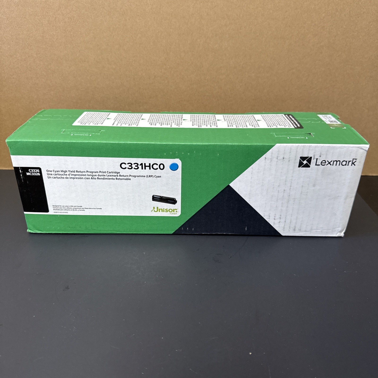 Lexmark C331HC0 H Cyan High Yield Return Program Print Cartridge