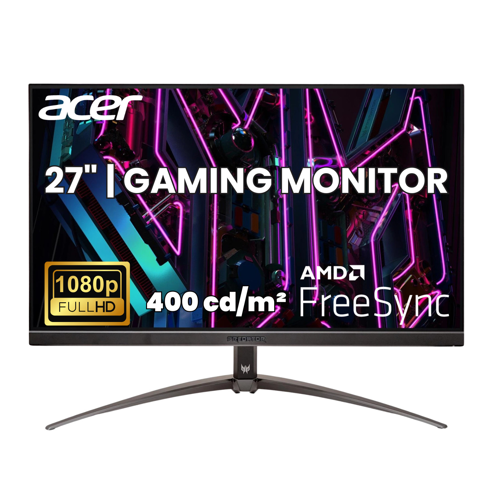 Acer Predator 27" Gaming Monitor 1080p 160Hz 1ms XB273 Z3bmiiprx Refurbished