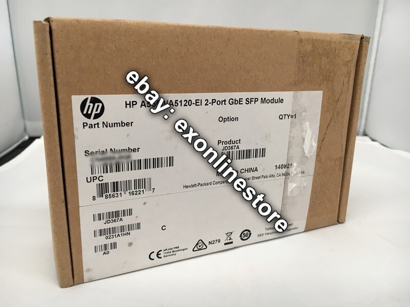 JD367A - HPE FlexNetwork 5500/4800 2-port GbE SFP Module