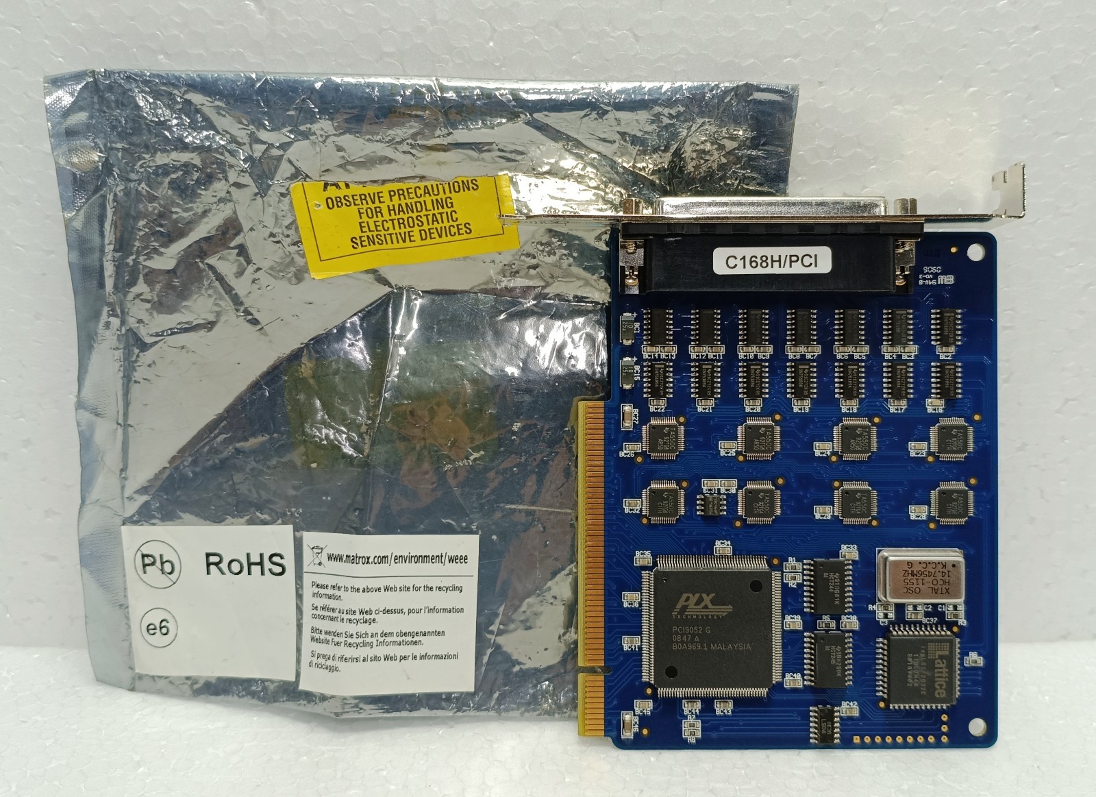 MOXA C168H/PCI 8-Port RS-232 Multi-Serial Card PCB168H/PCI VER:1.2