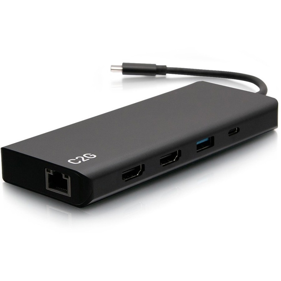 C2G USB-C&reg; 9-in-1 Dual Display Docking Station with 60W Power Supply,