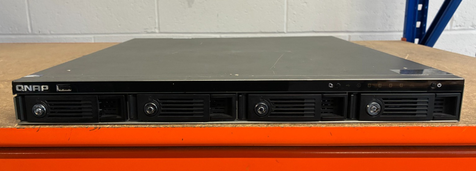 TS-459U-RP+ QNAP 4 Bay Rackmount NAS 1GB Memory Dual PSU Fully Tested No Ears