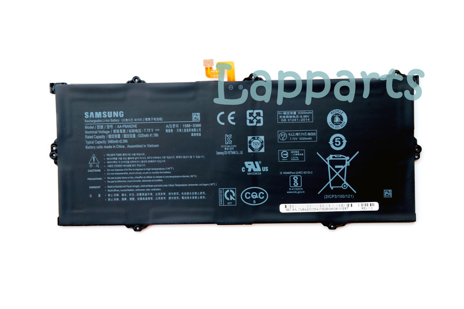 New Genuine AA-PBAN2HE Battery For Samsung Book GO NP340XLA NP345XLA NP545XLA