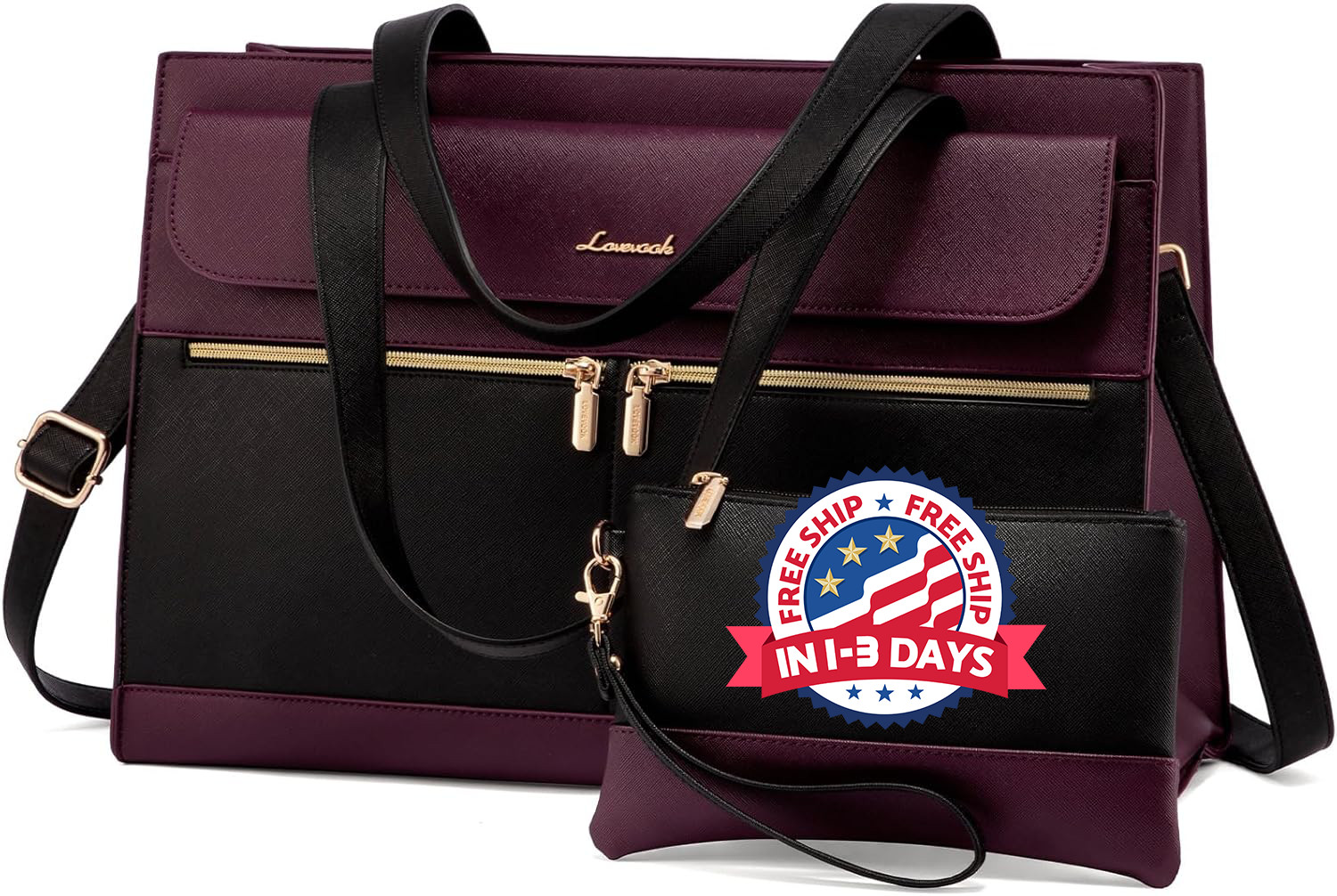Bolso de mano para ordenador portátil Bolsos de trabajo vintage para mujer NUEVO