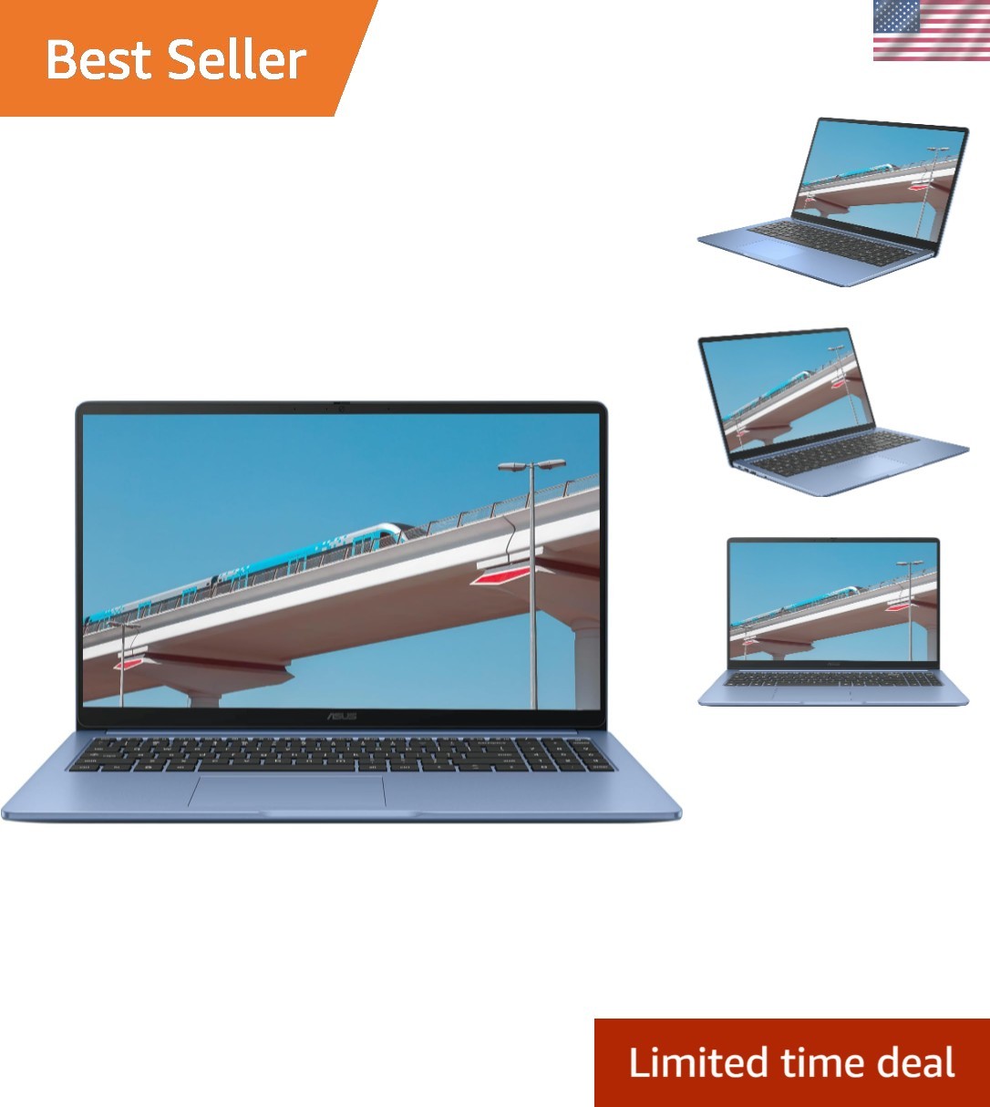 15.6" FHD IPS Chromebook Plus, Intel Celeron Processor Up to 2.79GHz, 4GB Ram...