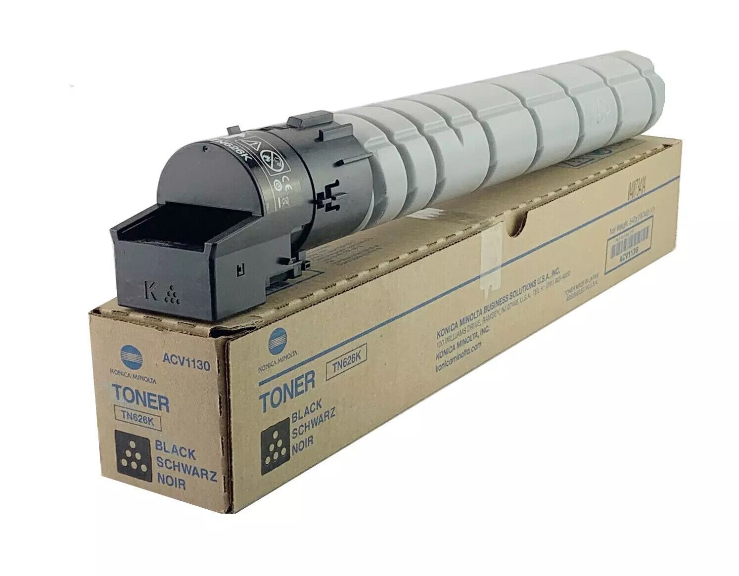 Genuine Konica Minolta TN626K Black Toner Print Cartridge ACV1130 28K Pages