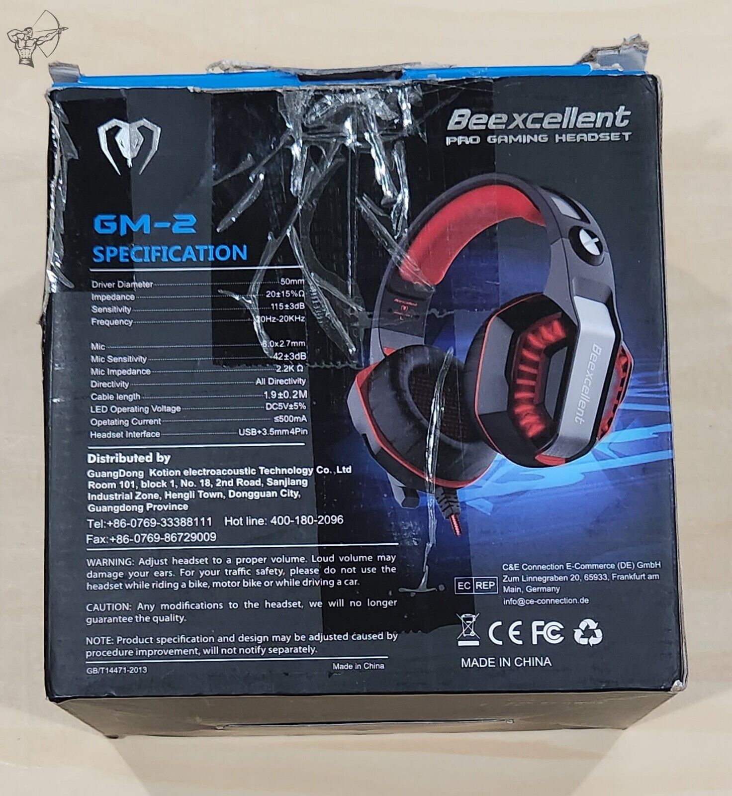 Beexcellent Pro Gaming Headset, GM-2 Specification, Open Box but item is fine