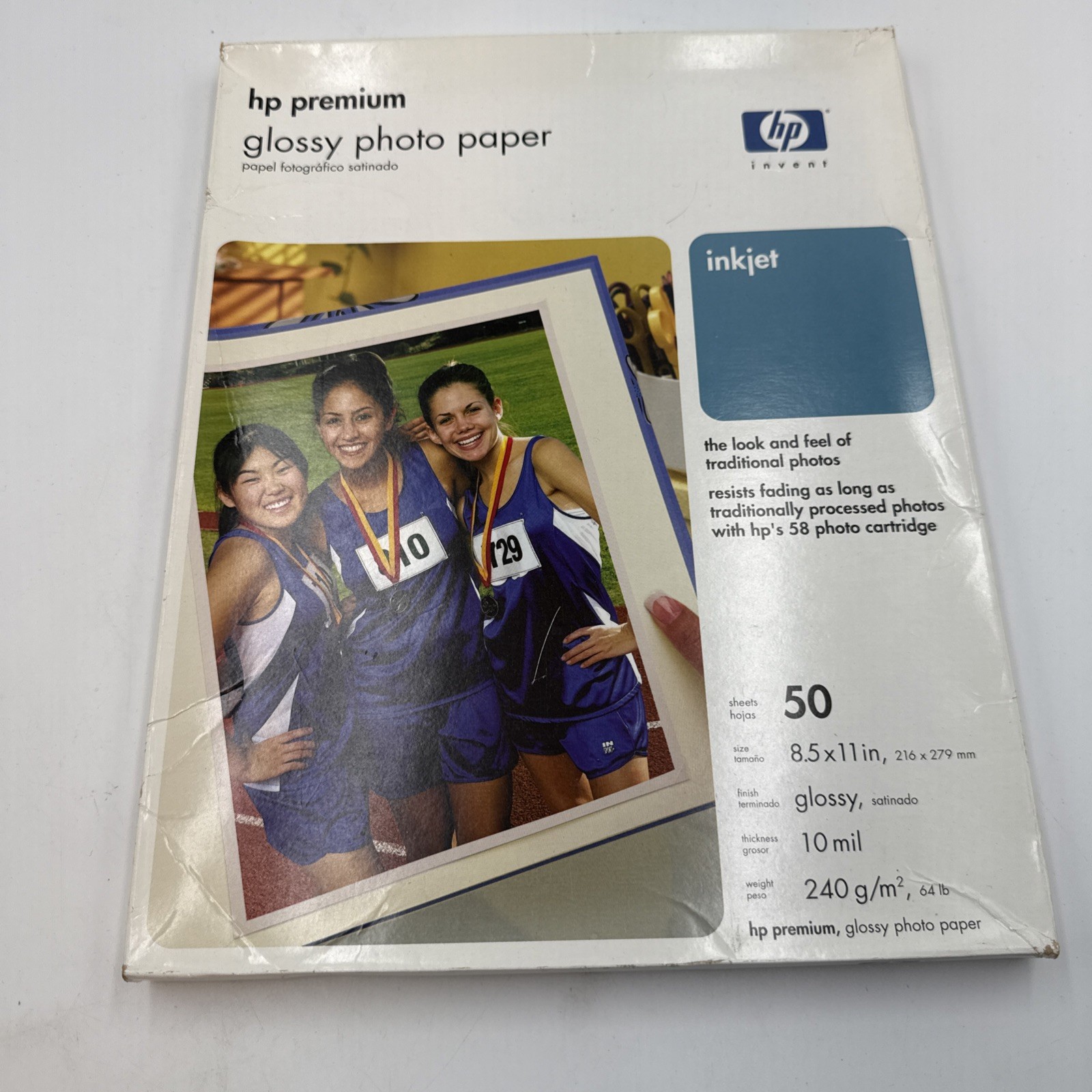 HP Premium Glossy Photo Paper 8.5" x 11" – 50 Sheets C6979A Inkjet Printer