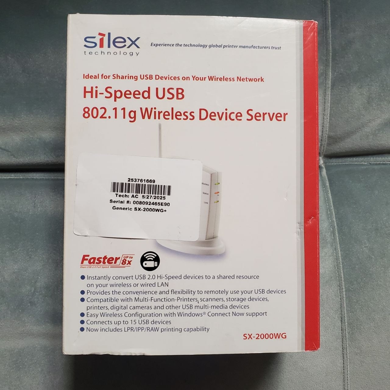 Silex SX-2000WG Hi-Speed USB Wireless Device Server