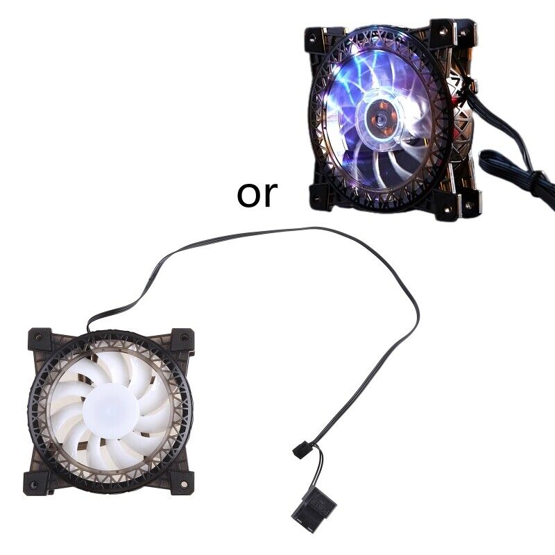 PC Cases Fans CPU Cooler Colorful Chassis Radiator System 120mm RGB Cooling Fan
