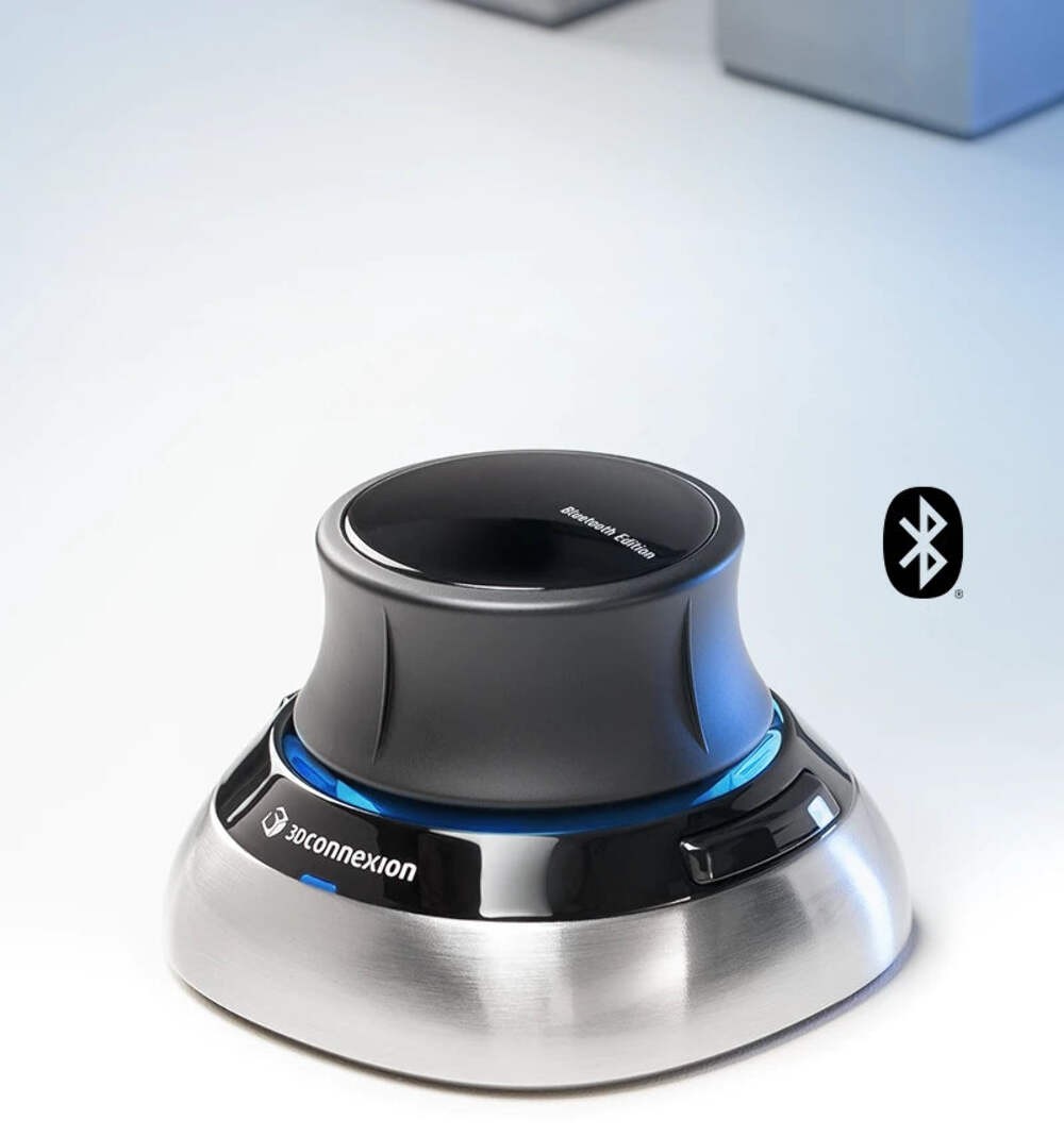 3Dconnexion SpaceMouse Wireless Bluetooth - 3D Mouse for CAD, 3D Design, Enginee