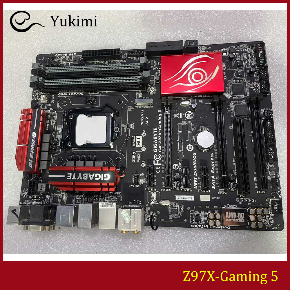 FOR GIGABYTE Z97X-Gaming 5 LGA 1150 DVI HDMI VGA 32GB Motherboard Test OK