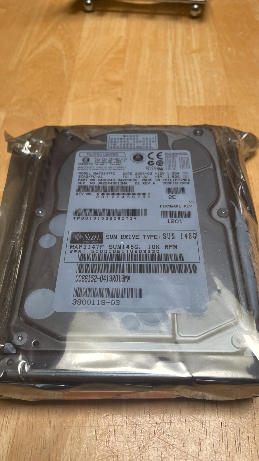 Sun 146GB 10k RPM Fibre Channel Hard Drive MAP3147FC