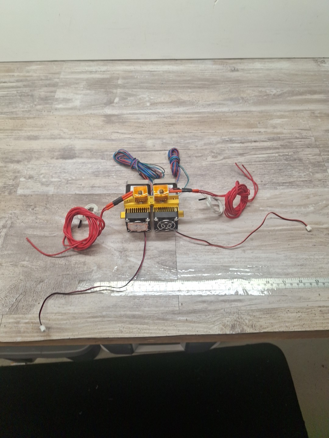 MK8 Dual Extruder 3D Printer 0.4 mm Nozzle Extruders with Heating Rod Motor Fan