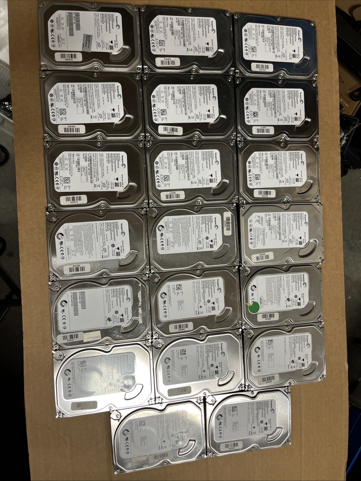 LOT of 20x Seagate 160GB SATA 3.5” Desktop Hard Drives - Mixed - Tested & Wiped