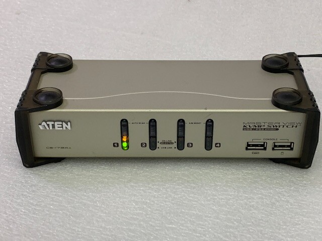 ATEN CS1734A 4-Port USB KVMP Switch Console Used Good Condition