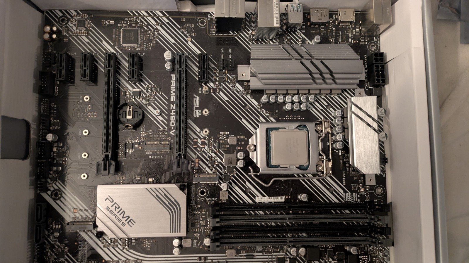 ASUS Prime Z490-V Motherboard with I/O Plate