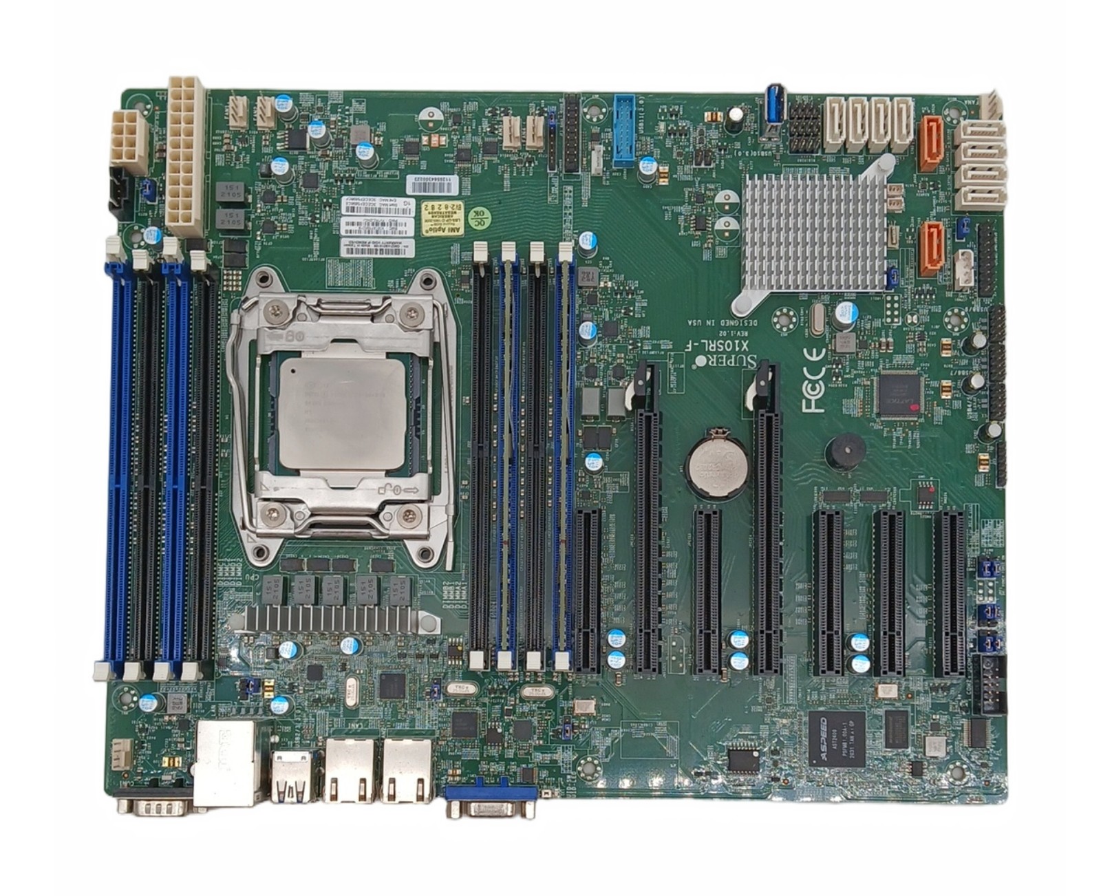 Supermicro X10SRL-F LGA 2011 Intel Server Motherboard DDR4 ATX 8 Slot