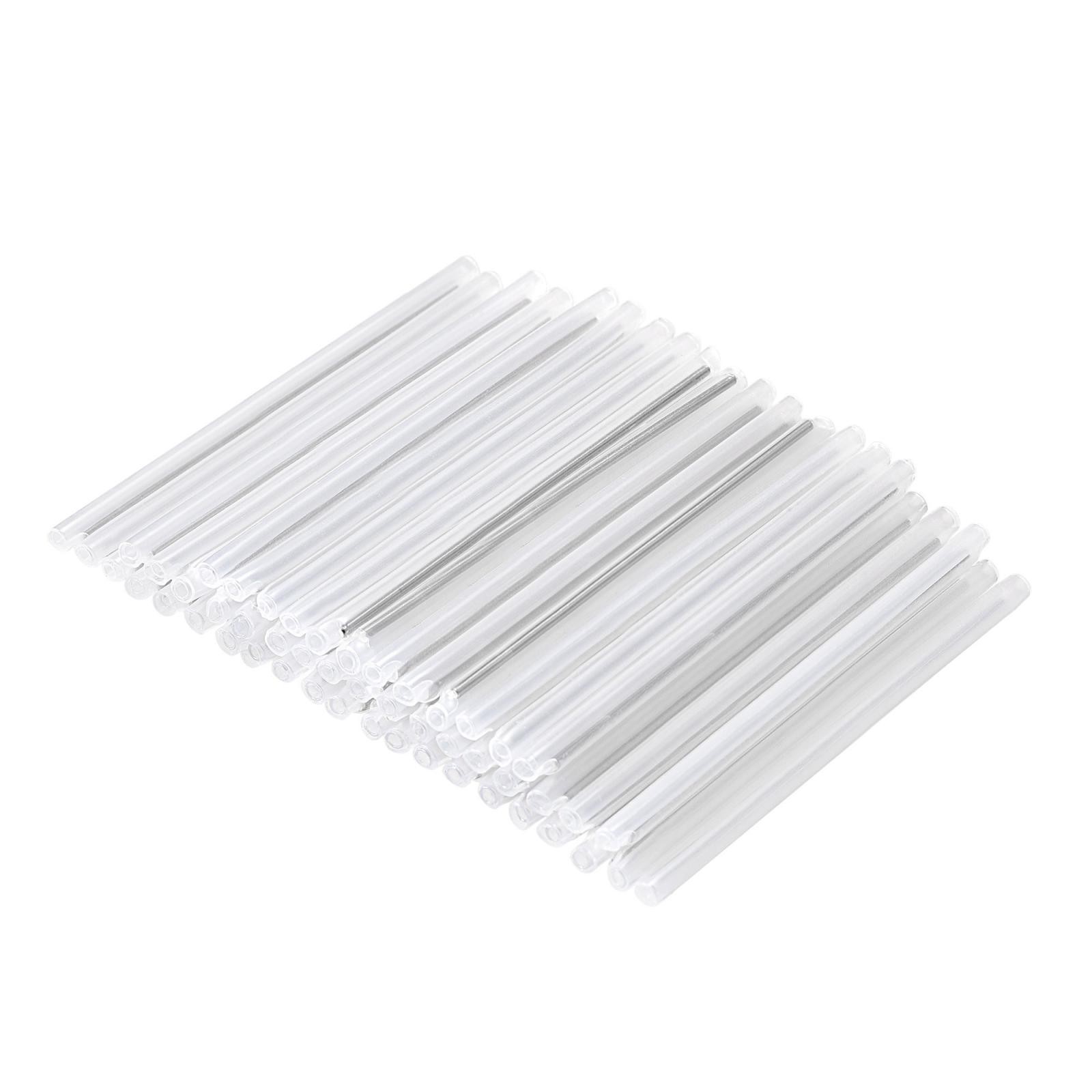 60mm 3mm Fiber Optic Sleeves, End Pre-Shrunk Fusion Splice Tube 1.2mm Rod 50pcs