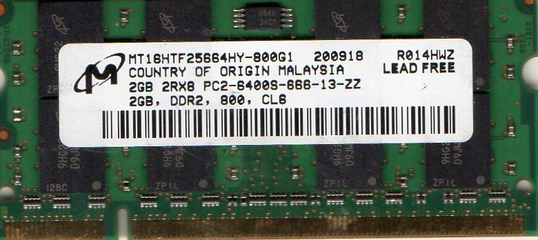 NEW 2GB Motion Computing LS800 / LE1700 Tablet DDR2 RAM Memory