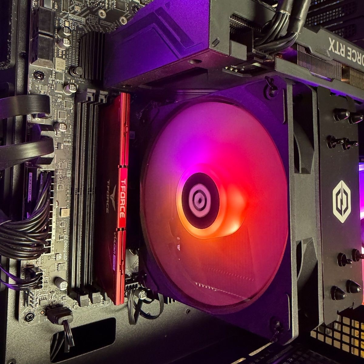 OEM CyberPowerPC CPU Cooling Fan & RGB Adapter Replacement Gaming Desktop