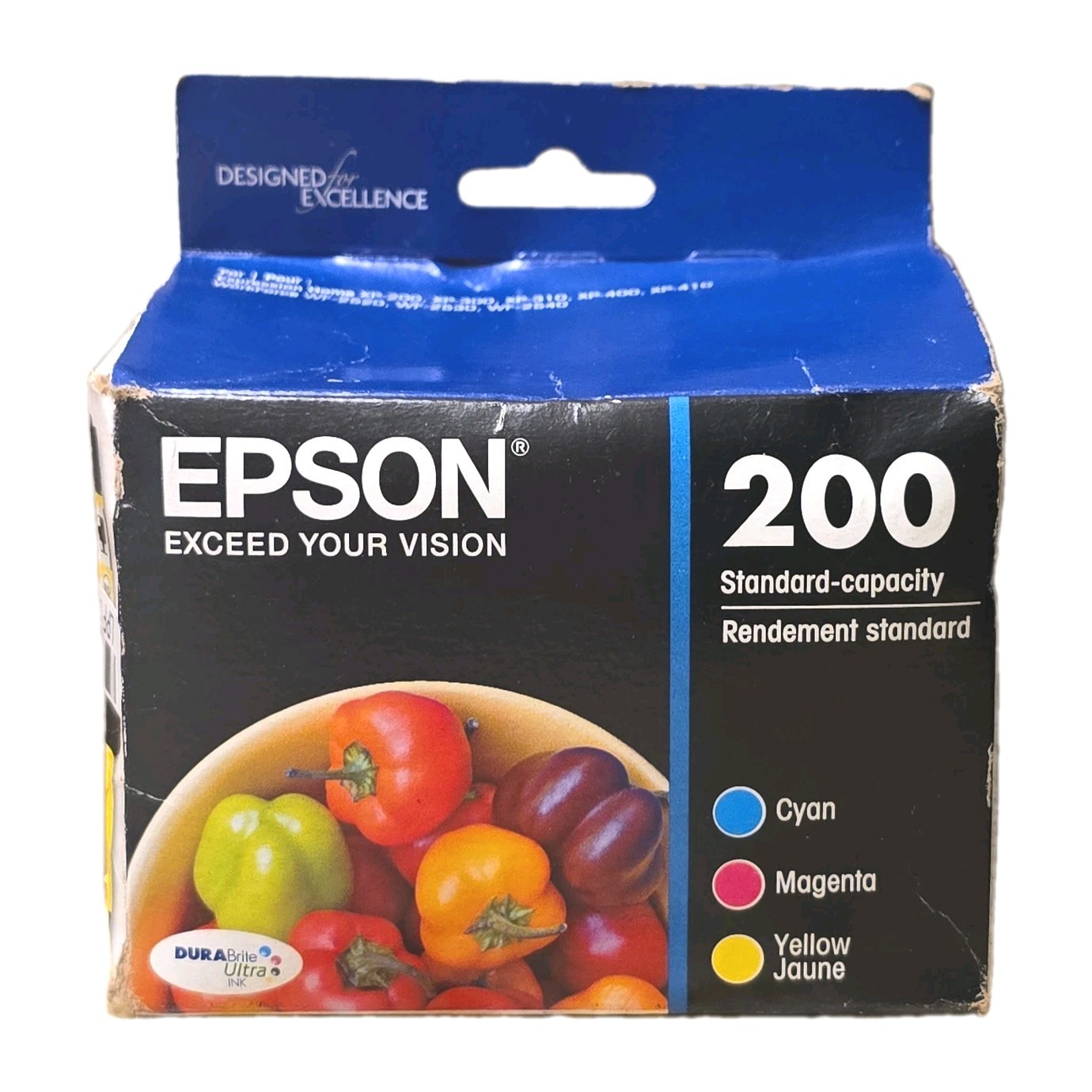 Epson 200 Cyan, Magenta, & Yellow Ink Cartridges T200120 NEW Sealed Exp 05/2023
